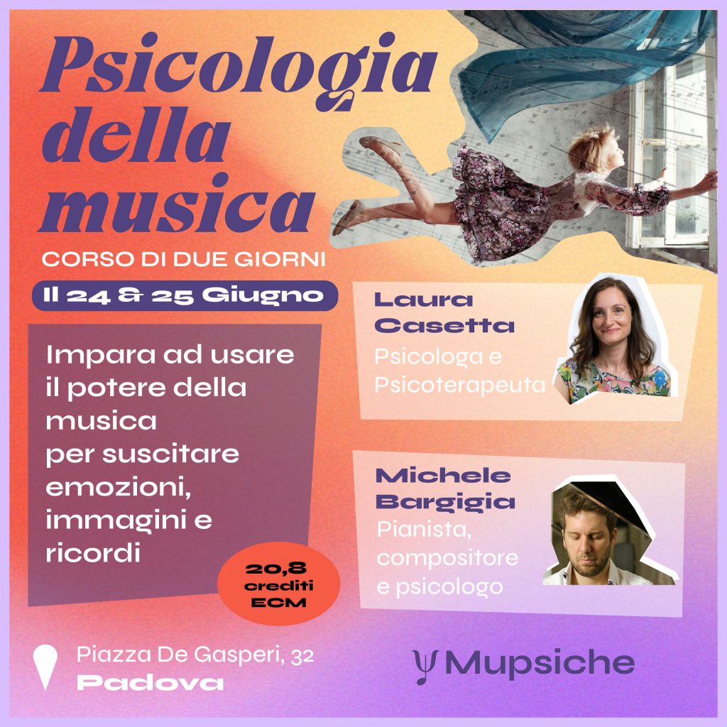 volantino corso psicologia della musica
